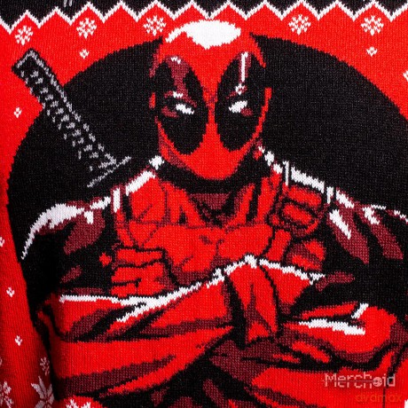 Deadpool Christmas Sweater Size XL