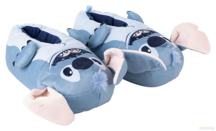 Disney House Slippers with 3D Applications Stitch