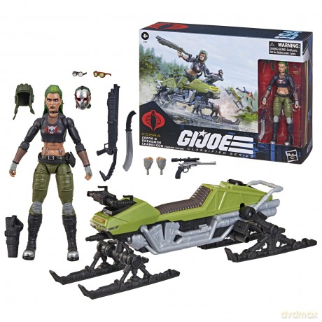 G.I. Joe Classified Series Action Figure and Vehicle Set #194 Zanya and Dreadnok Chameleon (Swamp Skier) 15 cm