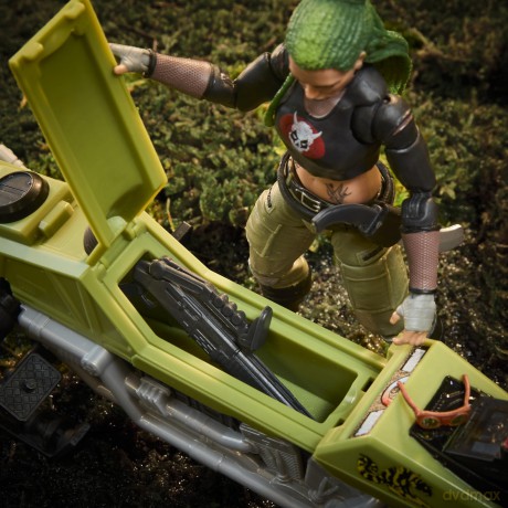 G.I. Joe Classified Series Action Figure and Vehicle Set #194 Zanya and Dreadnok Chameleon (Swamp Skier) 15 cm