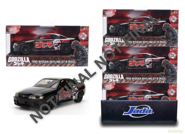 Godzilla Diecast Model 1:32 Nissan Skyline GT-R R33