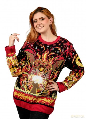 Lord of the Rings Christmas Sweater Balrog Size XL