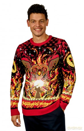 Lord of the Rings Christmas Sweater Balrog Size XS