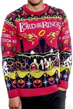 Lord Of The Rings Christmas Sweater One Sweater To Rule Them All Size XS