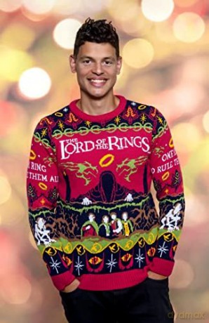 Lord Of The Rings Christmas Sweater One Sweater To Rule Them All Size XS