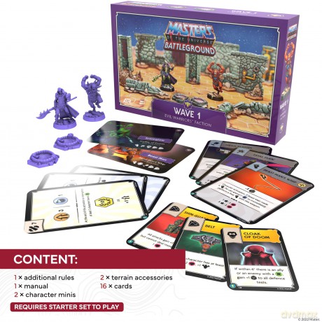 Masters of the Universe: Battleground Miniatures Game Wave 1: Evil Warriors Faction English Version