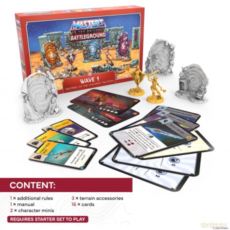 Masters of the Universe: Battleground Miniatures Game Wave 1: Masters of the Universe Faction English Version