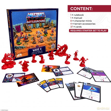 Masters of the Universe: Battleground Miniatures Game Wave 4: The Power of the Evil Horde English Version