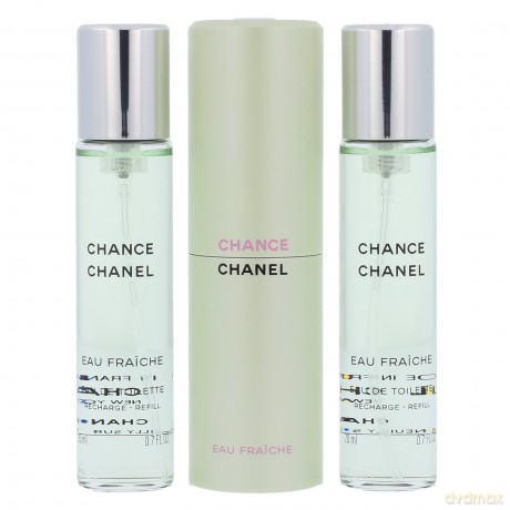 Chanel Chance Eau Fraiche Woda toaletowa 20 ml Refillable z możliwością uzupełnienia + 2 x 20 ml Refill [PERFUMY]