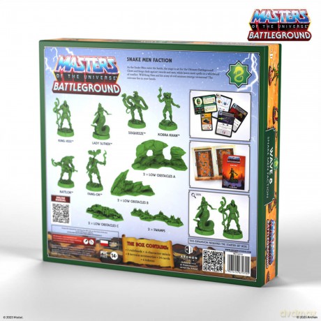Masters of the Universe: Battleground Miniatures Game Wave 8: Snake Men Faction English Version