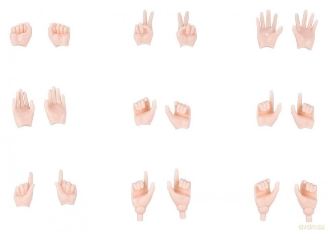 Megami Device M.S.G 09 Accessory Set 1/1 Hand Set Skin Color B