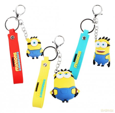 Minions 3D Keychain Clip On Blind Box