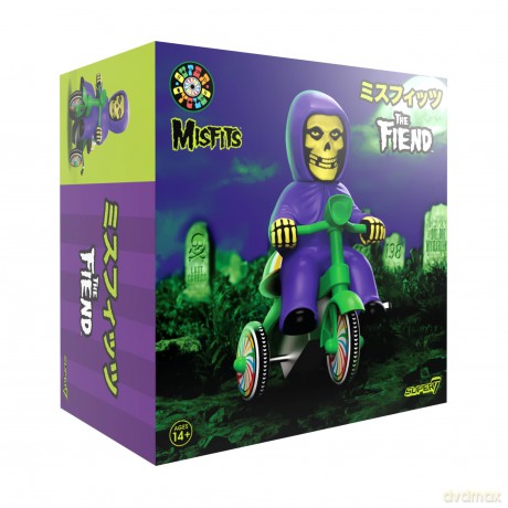 Misfits Super Cycles Vehicle Fiend (Purple w/ Green Trike)