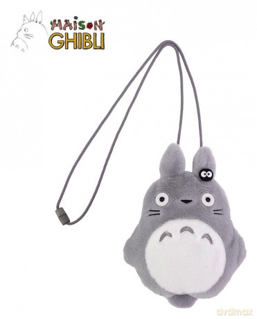 My Neighbor Totoro Plush Pouch with strings Big Totoro 20 x 15 cm