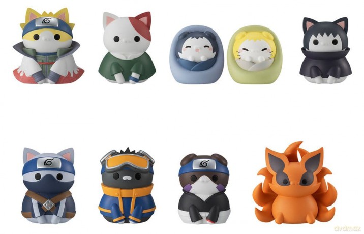 Naruto Shippuden Mega Cat Project Nyaruto! Once upon a time in Konoha village Mini Figures 3 cm Blind Box (Repeat)