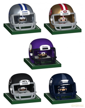 NFL Bitty POP! Helmets Vinyl Figures NFC Series 1
