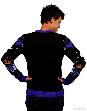 Nightmare Before Christmas Christmas Sweater 8-bit Size L