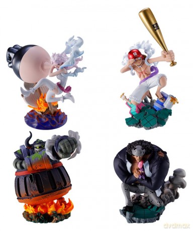 One Piece Petitrama series LOGBOX RE BIRTH Ver. Egghead 02 Mini Figures 8 cm Blind Box