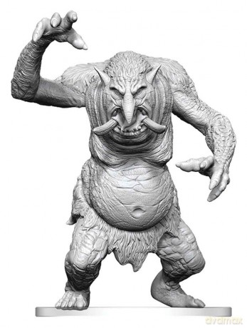 Pathfinder Battles Deep Cuts Unpainted Miniature Forest Troll 15 cm