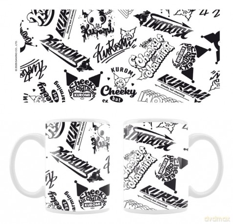 Sanrio Mug Kuromi Street logos