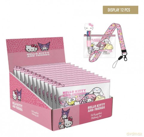 Sanrio Stationery Set with Pendant Hello Kitty