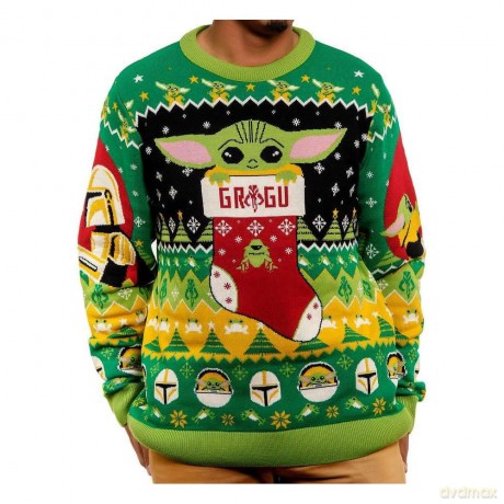 Star Wars Christmas Sweater Baby Yoda Size XS