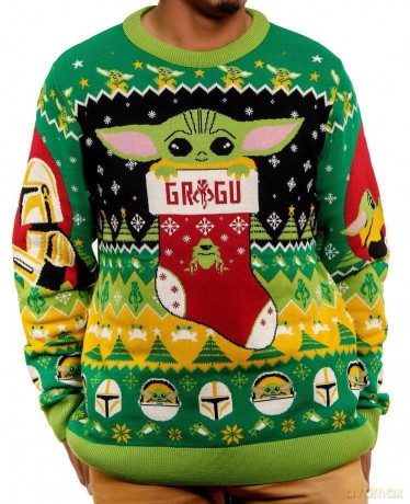Star Wars Christmas Sweater Baby Yoda Size XS