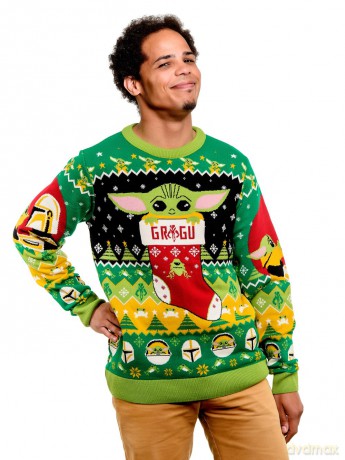 Star Wars Christmas Sweater Baby Yoda Size XXL