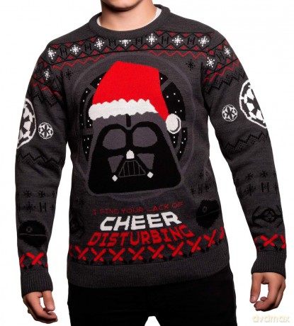 Star Wars Christmas Sweater Darth Vader Size XL