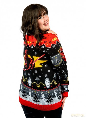Star Wars Christmas Sweater Sith Size XL