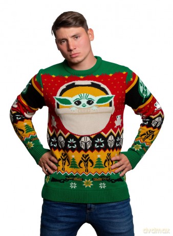 Star Wars Christmas Sweater The Child Size M