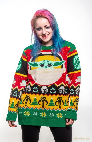 Star Wars Christmas Sweater The Child Size S