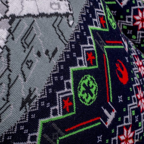 Star Wars Christmas Sweater X-Wing v TIE Fighter Size M