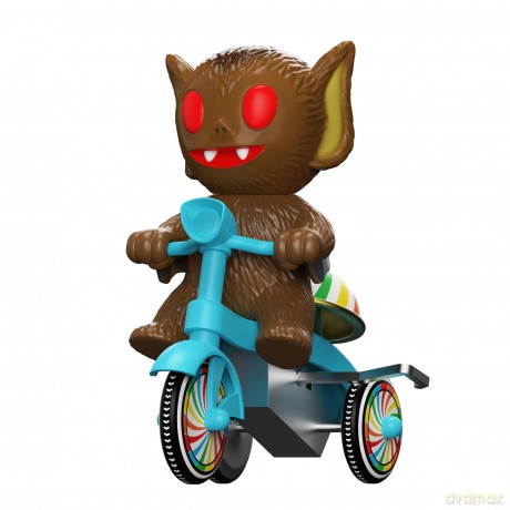 Super7 Super Cycles Vehicle Bat Boy (Brown w/ Blue Trike)