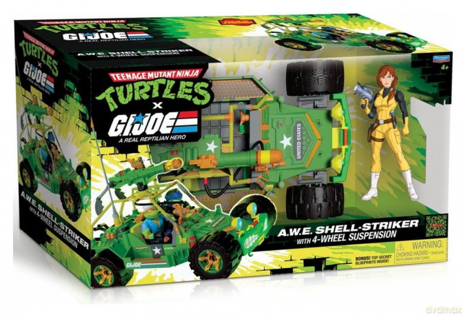 Teenage Mutant Ninja Turtles x G.I. Joe Crossover Classics Vehicle A.W.E. Shell-Striker with Figure