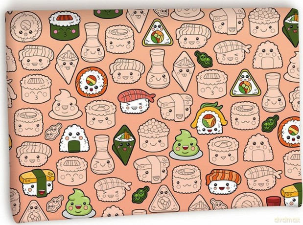 Uchiwa Manga Cover Sushies 24 x 17 cm