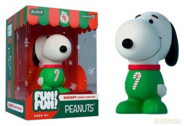 Vintage Peanuts Fun! Fun! Mini Figure Wave 03 Holiday Snoopy (Candy Cane PJs)