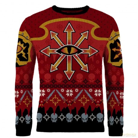 Warhammer 40,000 Christmas Sweater Chaos Size XL