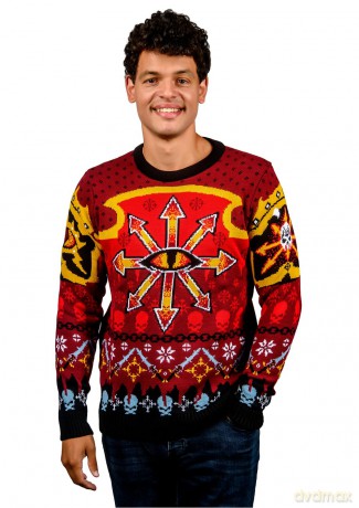 Warhammer 40,000 Christmas Sweater Chaos Size XL