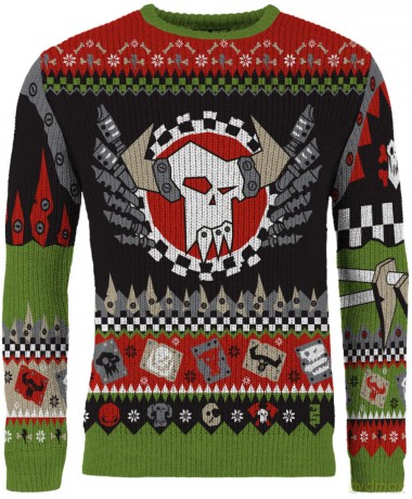 Warhammer 40,000 Christmas Sweater Ork Size M