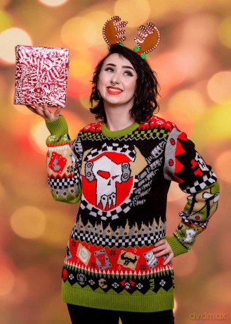 Warhammer 40,000 Christmas Sweater Ork Size M