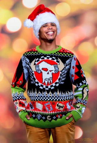 Warhammer 40,000 Christmas Sweater Ork Size M