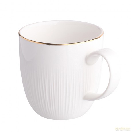 Alessia Złota Linia Kubek Nbc 280 Ml Porcelana Kremowa
