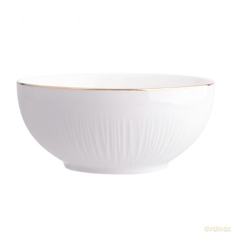 Alessia Złota Linia Miska Nbc 15,5 cm 550 Ml Porcelana Kremowa