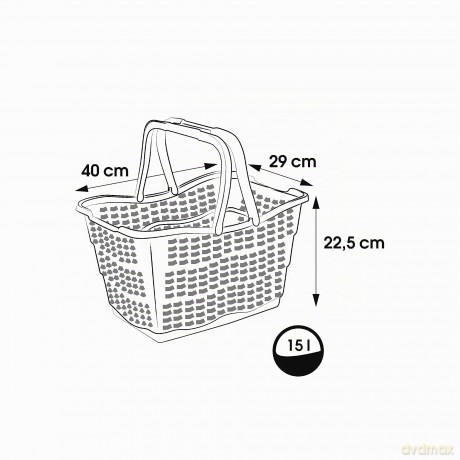 Alma Kosz Na Zakupy 15l Nordic Blue (10878)