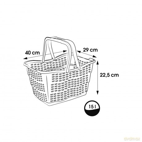 Alma Kosz Na Zakupy 15l Nordic Grey (10878)