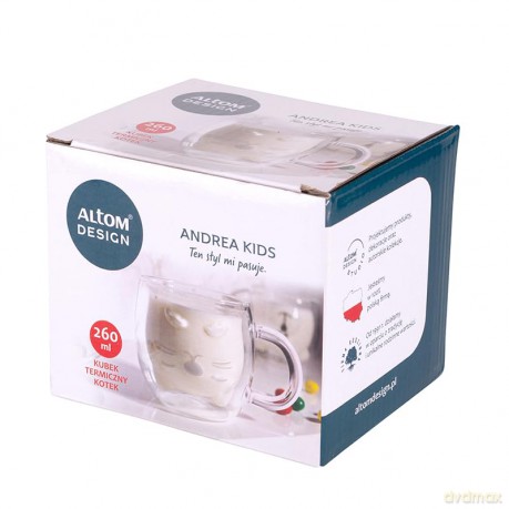 Andrea Kids Kubek Termiczny 260ml Dek.Kotek (Color Box)