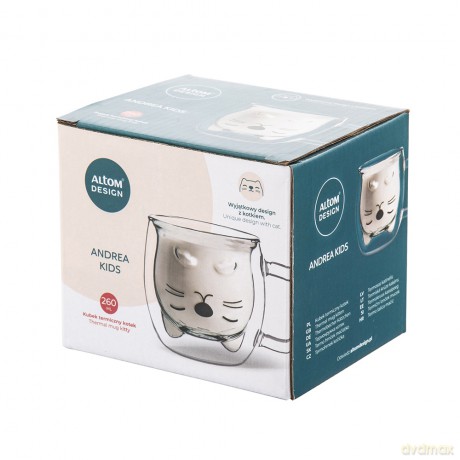Andrea Kids Kubek Termiczny 260ml Dek.Kotek (Color Box)