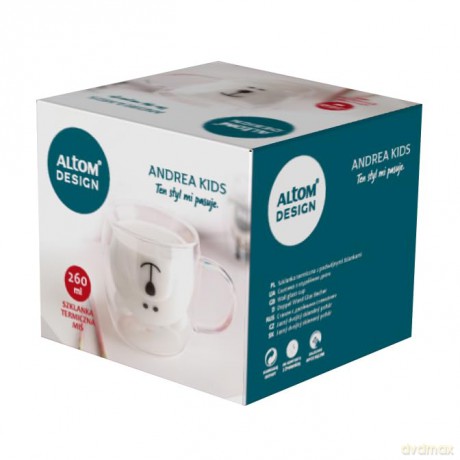 Andrea Kids Kubek Termiczny 260ml Dek.Miś