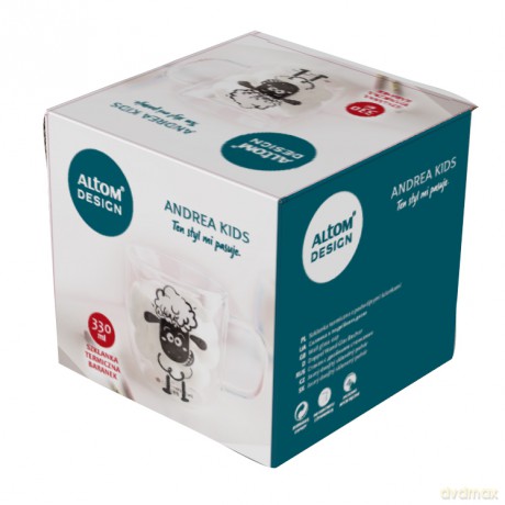 Andrea Kids Kubek Termiczny 330ml Dek.Baranek